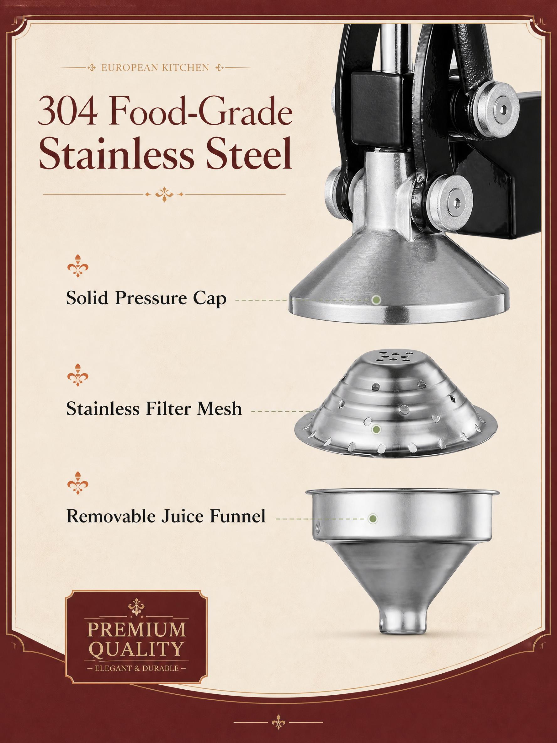 手動ジューサー、手動柑橘類ジューサープレス、400mlカップ - Citrus Juicer Bar のレビューと価格
