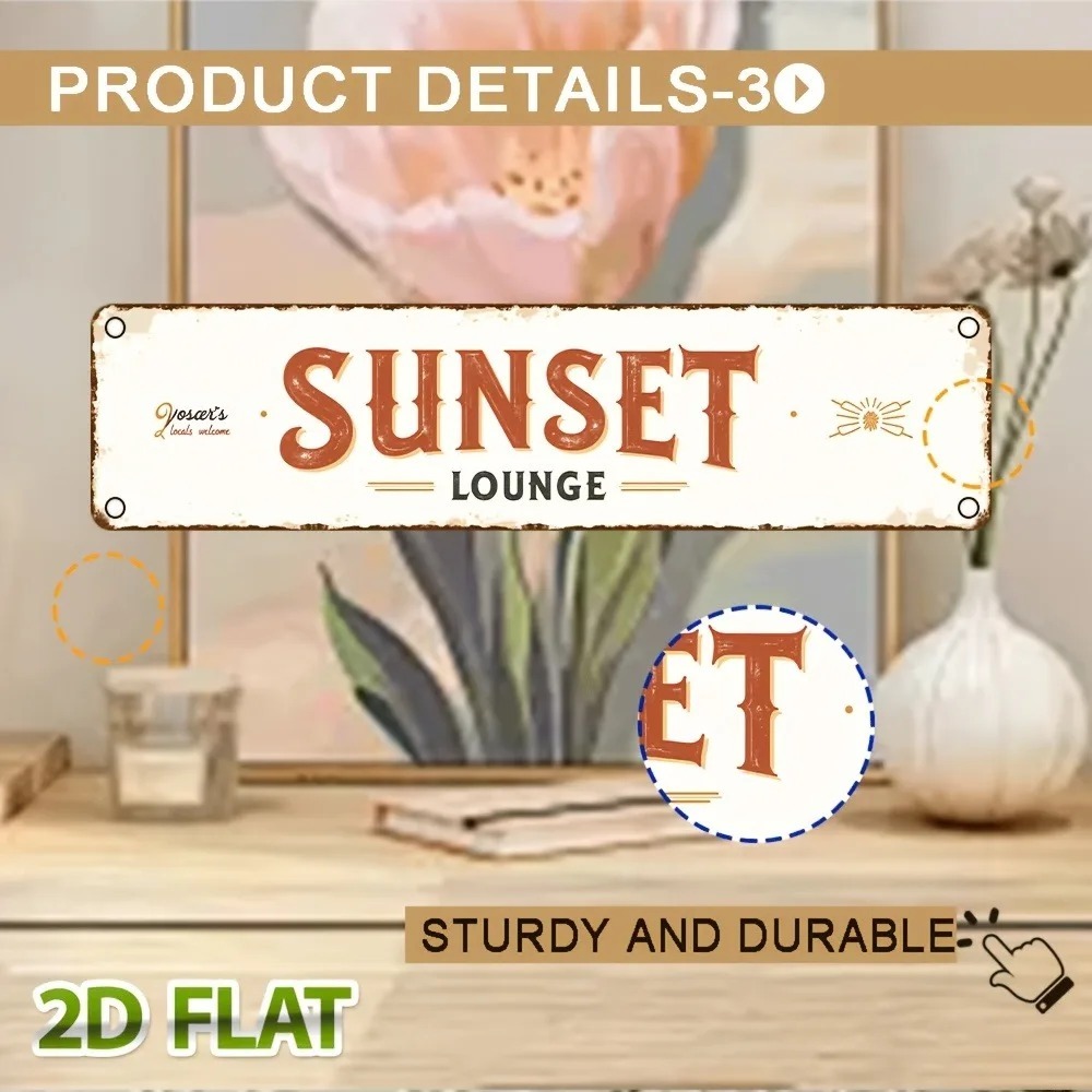 CIFbuy カスタマイズ可能な2Dフラットレトロ「サンセッ - Home Bar Lounge のレビューと価格