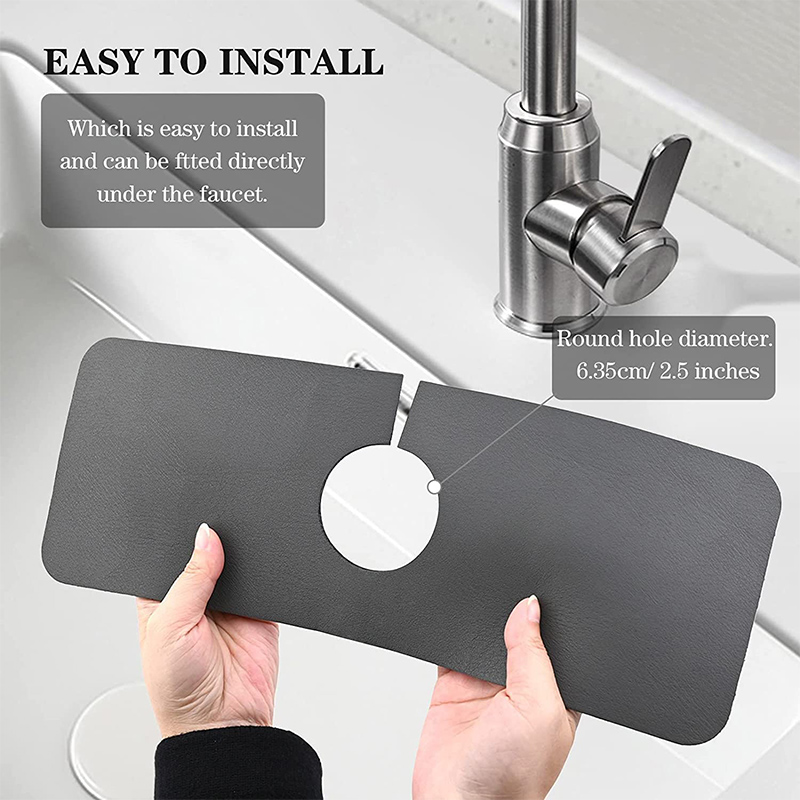 アップグレードされた珪藻土シンクスプラッシュガードキッチン蛇 - Bar Mat Rubber のレビューと価格